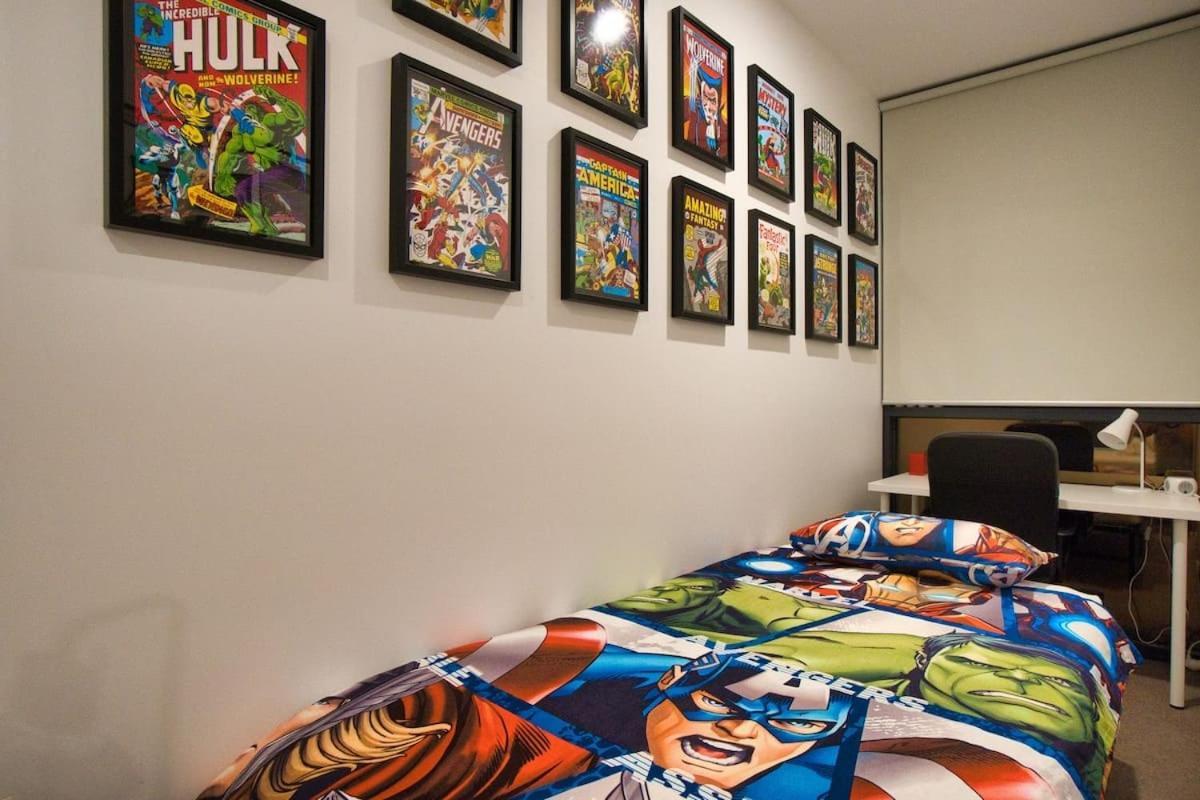 Apartamento Dc Vs Marvel Theme Ft Arcade Machine Pool Gym Sauna Bbq Adelaida Exterior foto